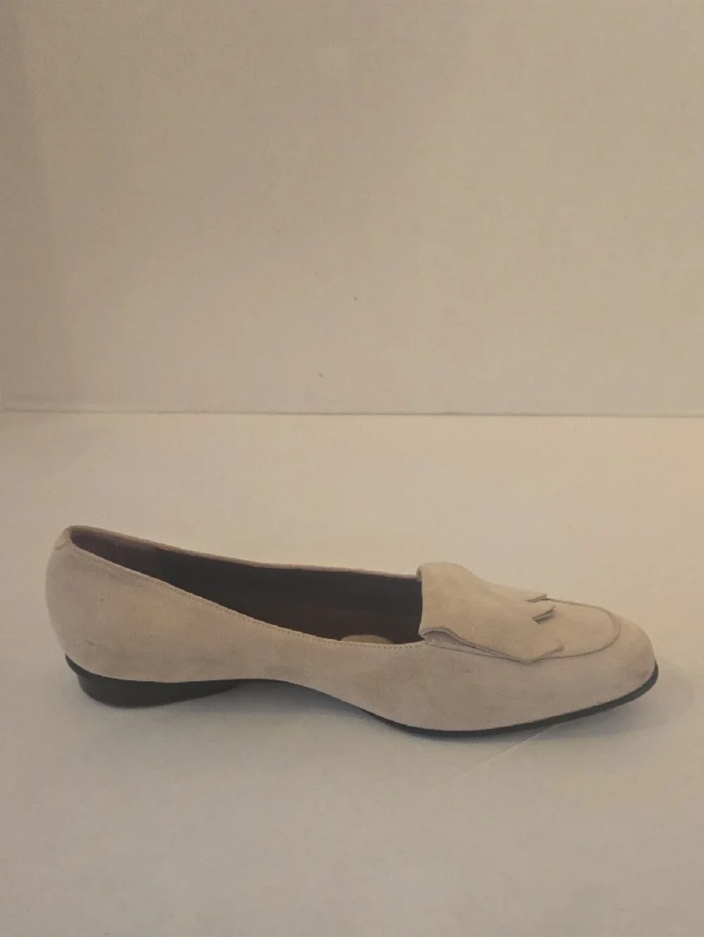 BALLY Cream Suede Loafers Luxury Italian Flats